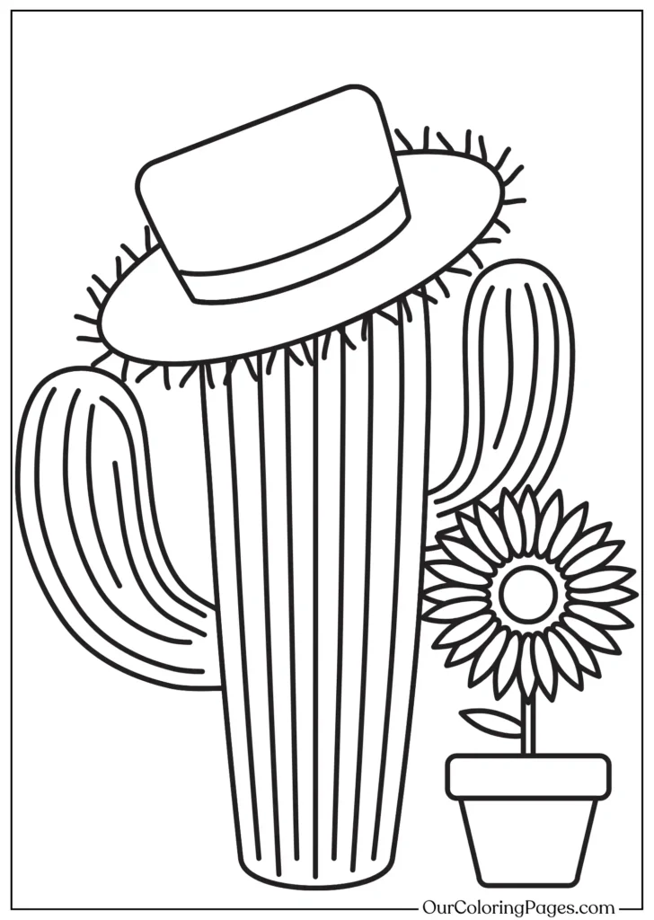 Free Sunflower Coloring Page for Stress Relief!