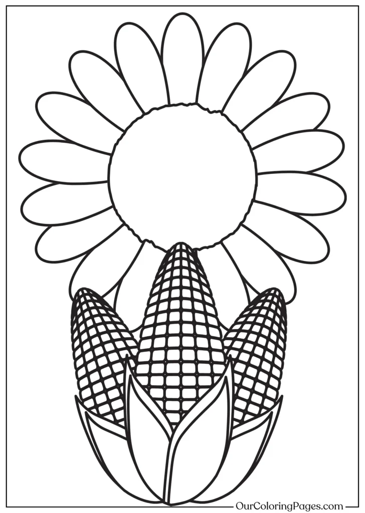 Get Crafty with a Sunflower Coloring Page!