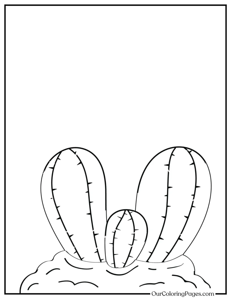 Creative Oasis, Dive into Cactus Coloring Pages Today
