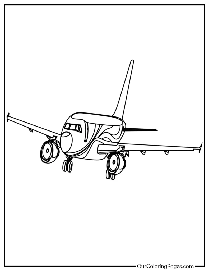 Dive into Airplane Coloring Pages