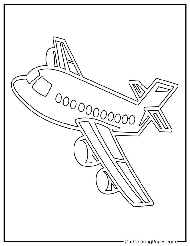 Dive into These Awesome Airplane Coloring Pages