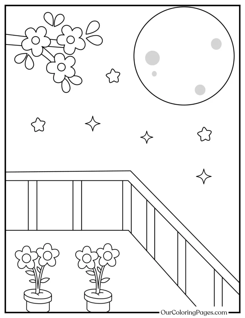 Dreamy Designs, Moon Coloring Pages That Inspire