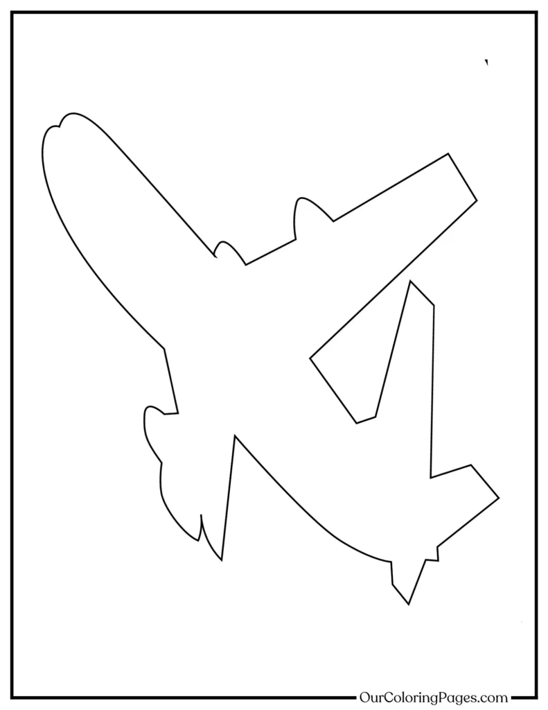 Exciting Airplane Coloring Pages Collection