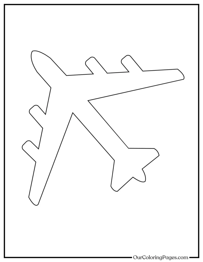 Explore Our Airplane Coloring Collection