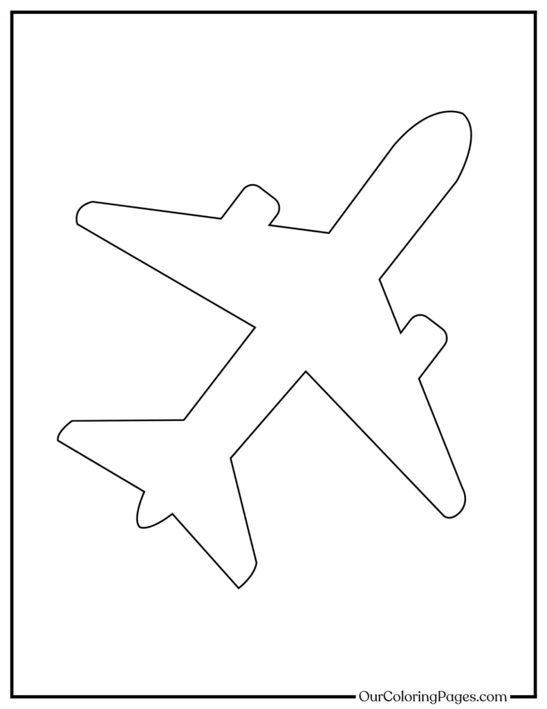 Explore Our Airplane Coloring Pages