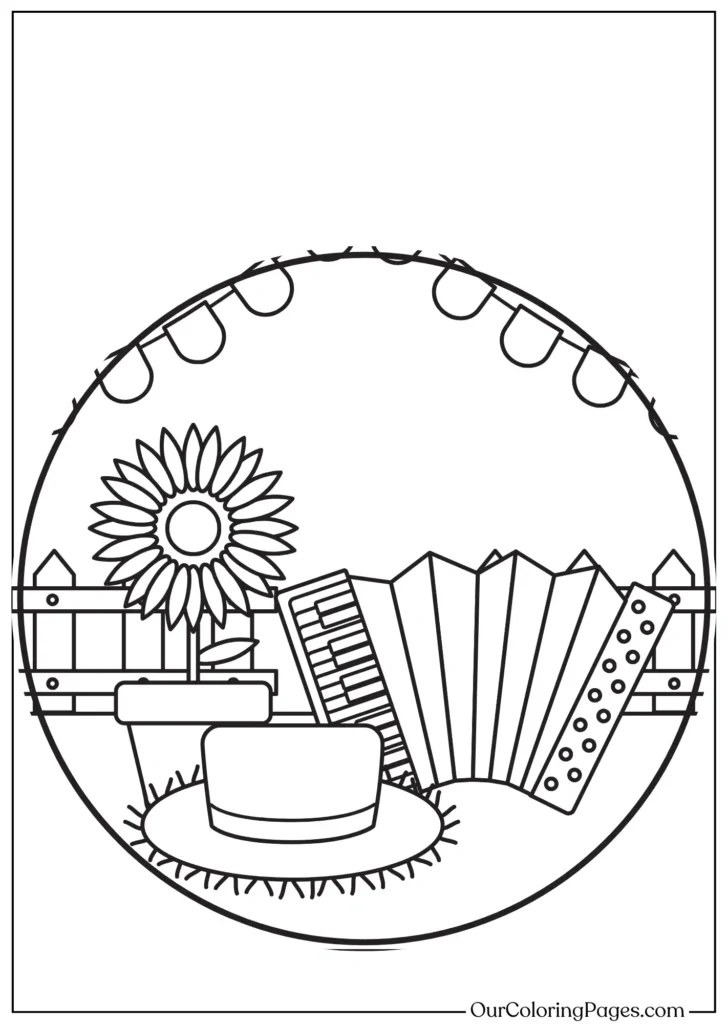Free Sunflower Coloring Page Printable!