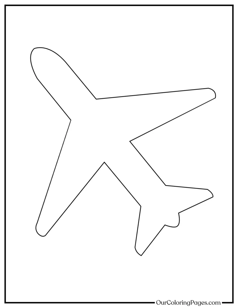 Free and Printable Airplane Coloring Pages