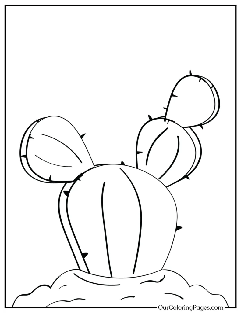 From Desert to Canvas, Printable Cactus Coloring Pages