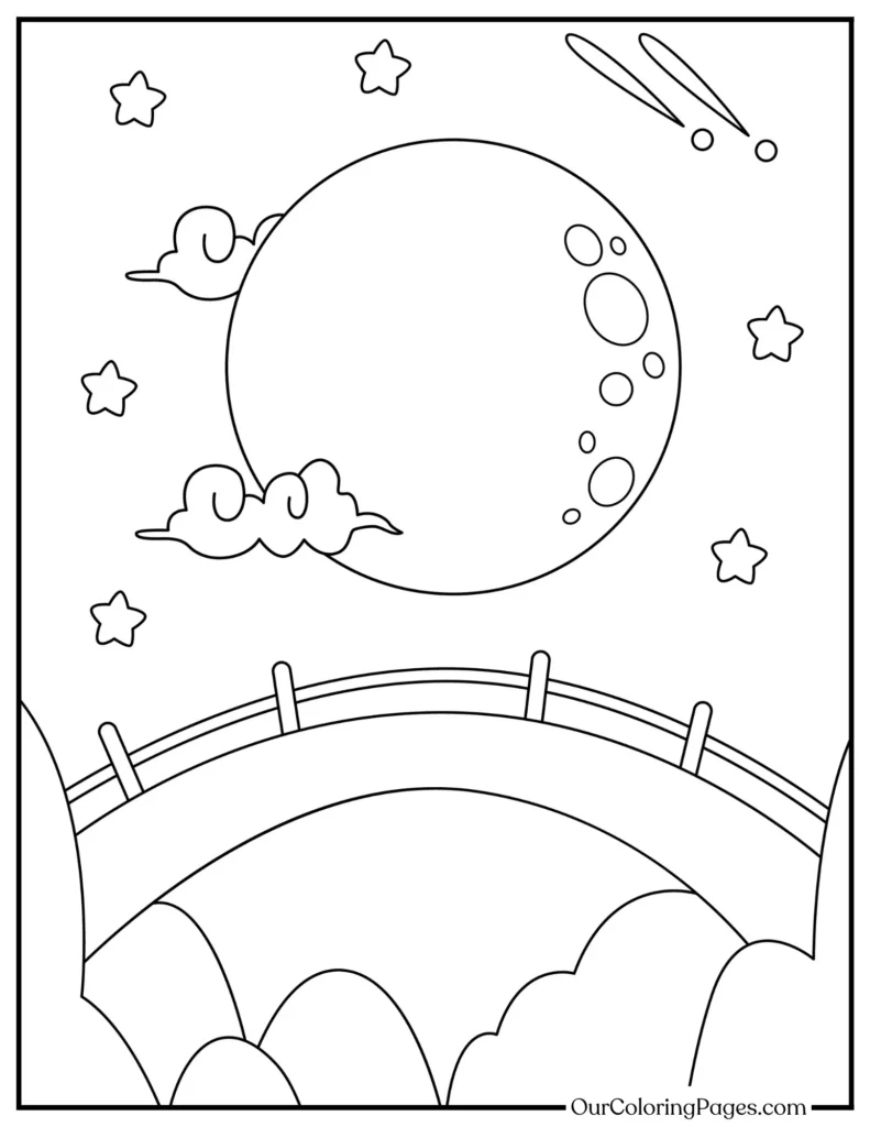 Illuminate Your Imagination, Moon Coloring Pages for All Ages