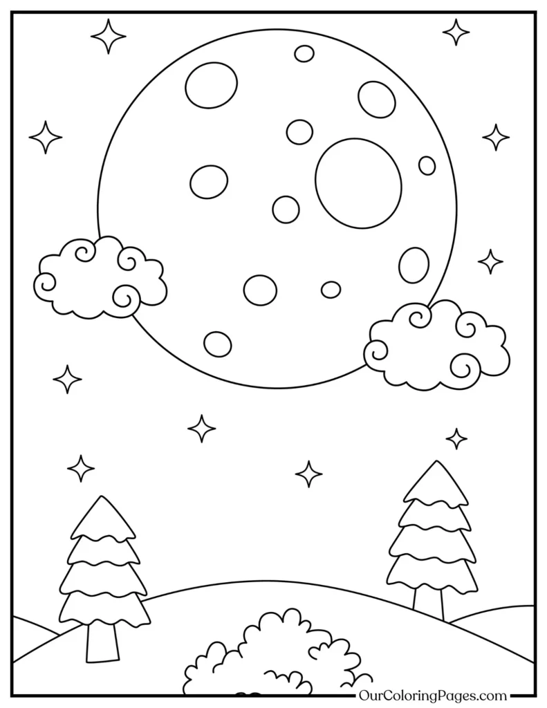 Moon Magic Unleashed, Free Printable Coloring Pages