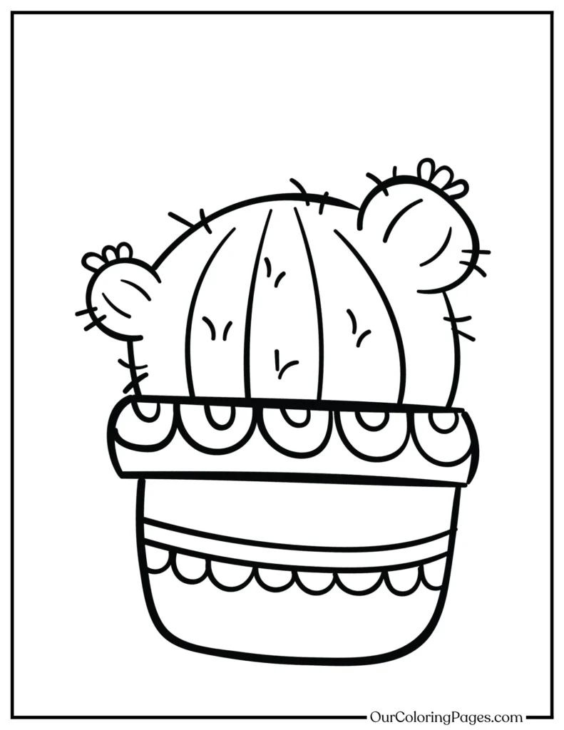 Ode to Cacti, Free Coloring Pages Celebrating Nature's Resilience