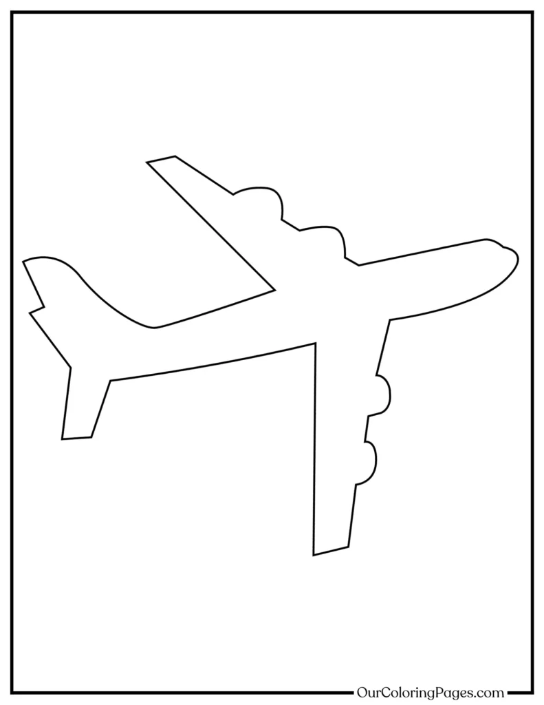 Printable Airplane Coloring Pages