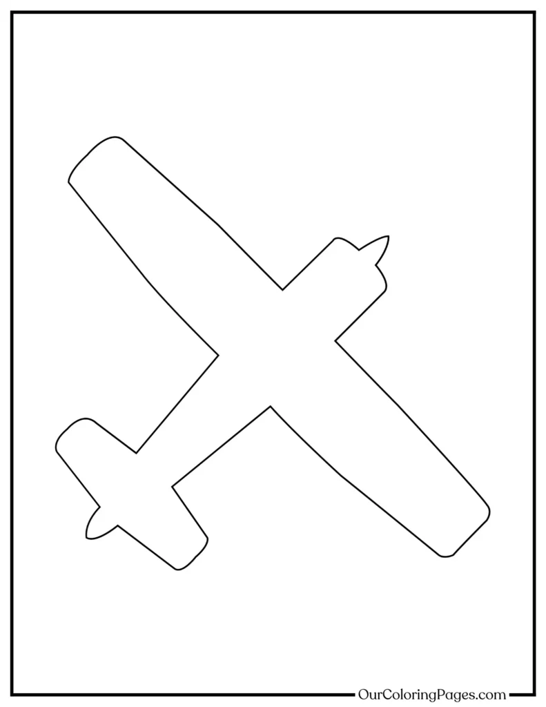Printable Airplane Coloring Pages for Young Aviators