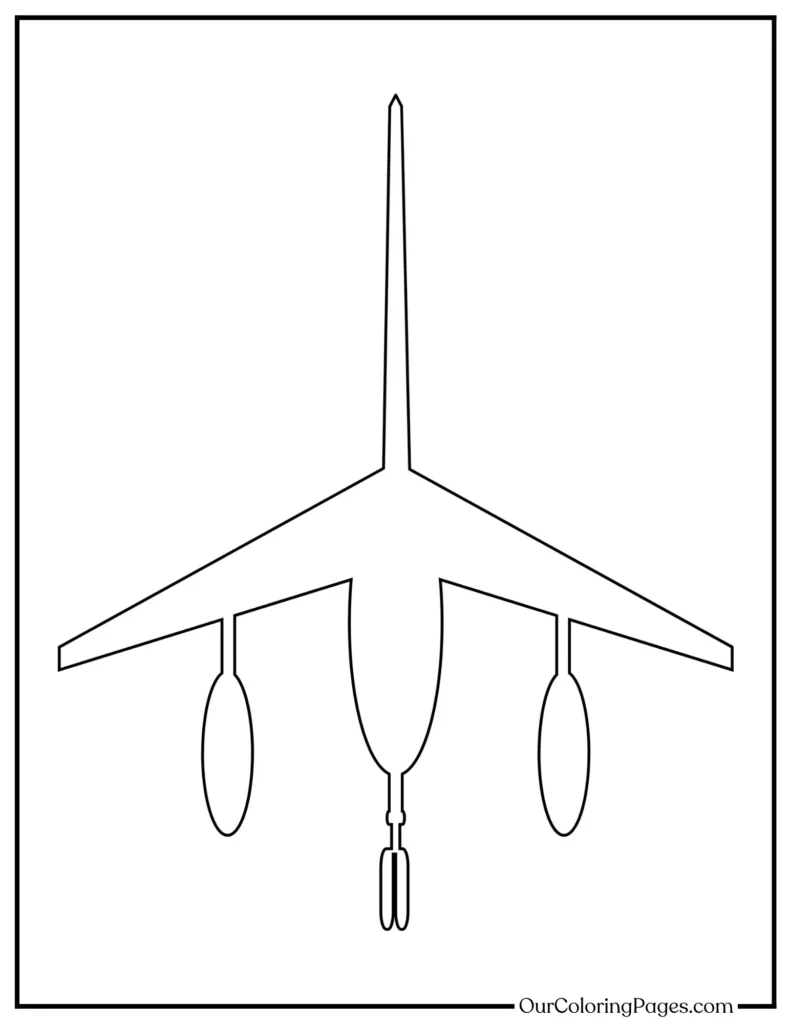 Printable Airplane Coloring Pages for the Family