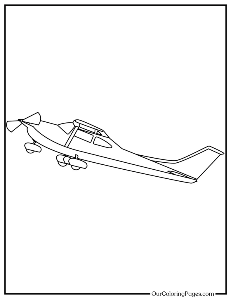 Unleash Your Artistic Talent with Airplane Coloring Pages