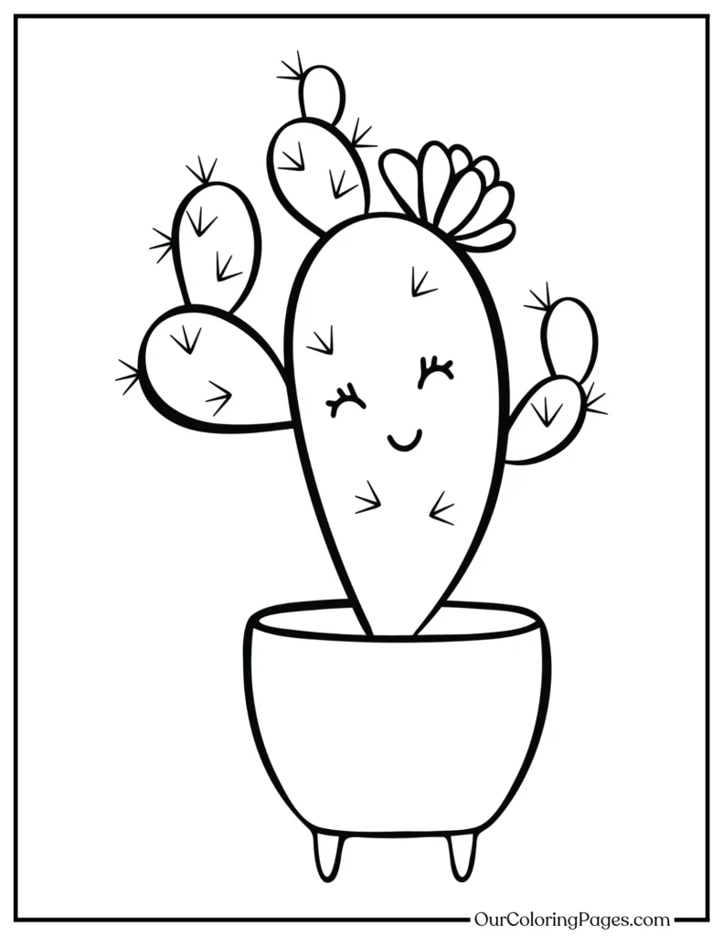 Unleash Your Inner Artist, Cactus Coloring Pages for Inspiration
